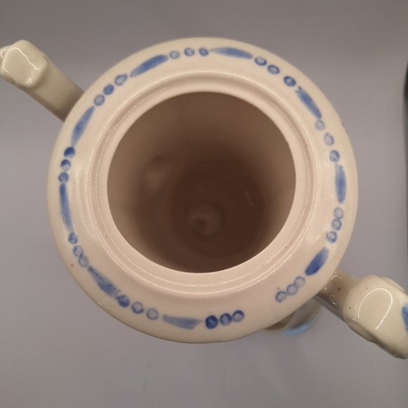 VINTAGE SOUTHERN BLUE RIDGE ROSE MARIE CHOCOLATE POT - Picture 8 of 10